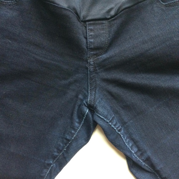 Indigo maternity skinny jeans w full panel sz Lg - Picture 2 of 3